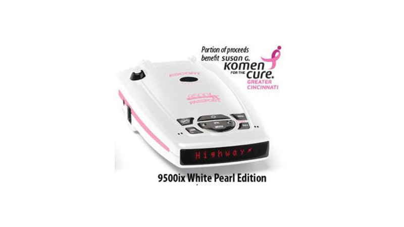 Illustration for article titled ESCORT Supports Breast Cancer Awareness With Limited Edition Pink 9500ix Radar Detector And Cash Donation To Susan G. Komen For The Cure